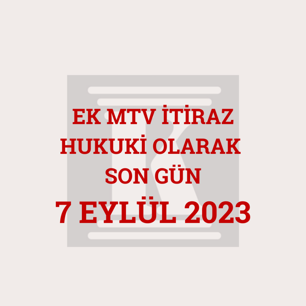 Ek motorlu taşıtlar vergisi (ek mtv) itirazın son günü: 7 Eylül 2023