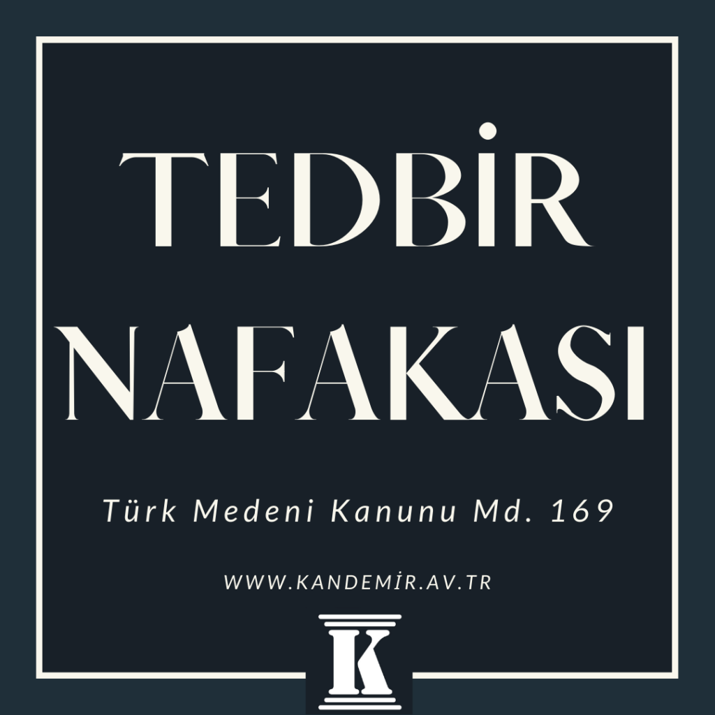 tedbir nafakası, Türk Medeni Kanunu, TMK, 169; 2024; 2025; 2026